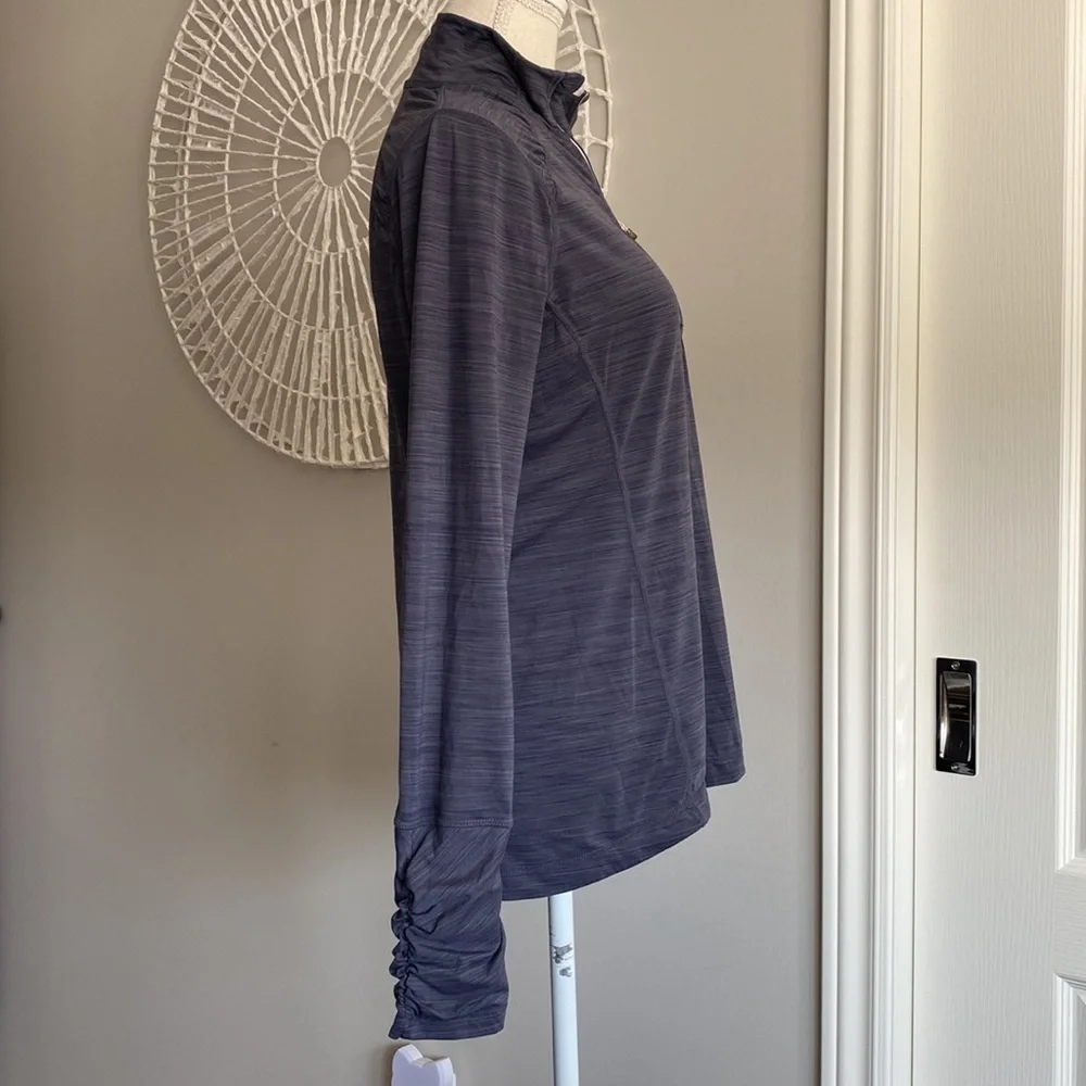 Kirkland - Mock Neck 1/4 Zip Track Jacket in Grey​​​​​​​​​​​ - Picture 2 of 8
